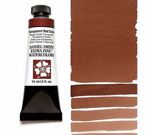 Farba akwarelowa Daniel Smith 130 transparent red oxide extra fine watercolor seria 1 15 ml